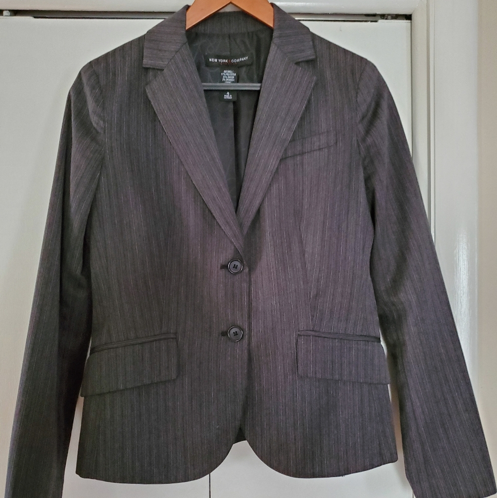 Herringbone Gray Blazer